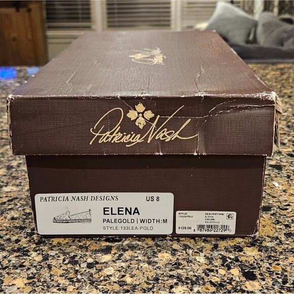 Patricia Nash Elena Espadrille Women's Flats Pale Gold - Size 8 - Picture 11 of 13